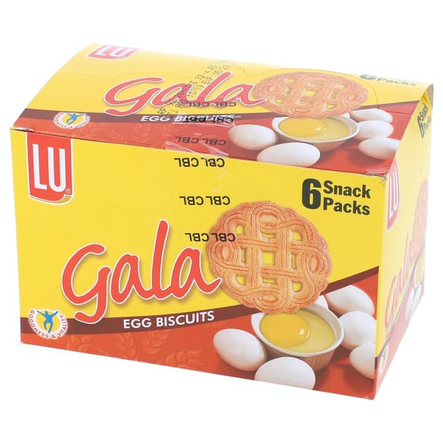 LU Gala Egg Biscuits 6 Snacks Packs
