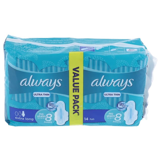 Always  Ultra Thin Extra Long 14 Pads Value Pack